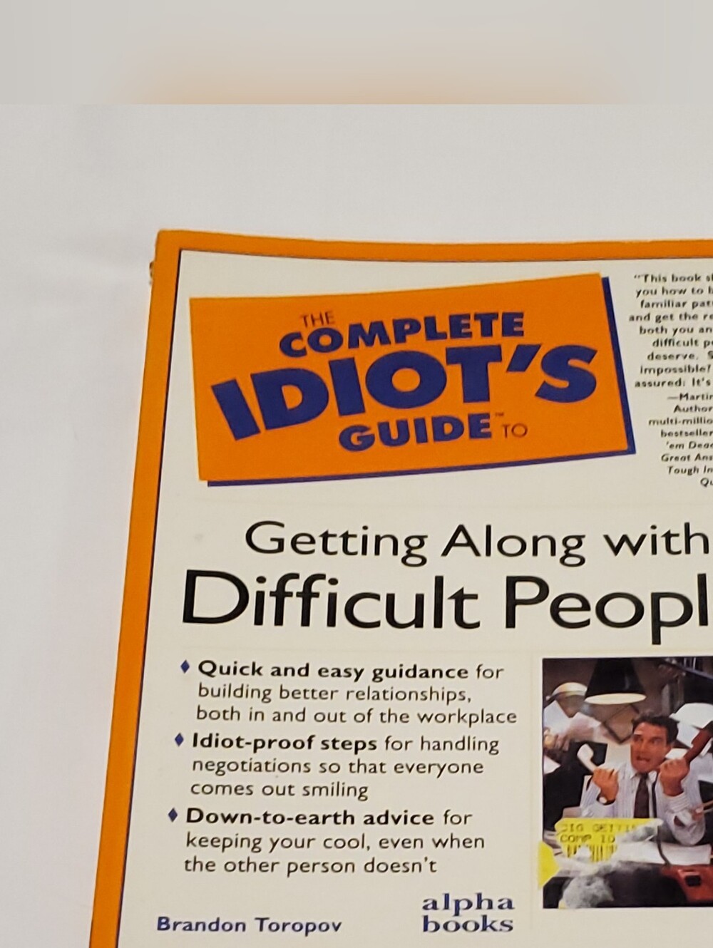 BOOK, COMPLETE IDIOTS GUIDE TO GETTING ALONG WITH DIFFICULT PEOPLE